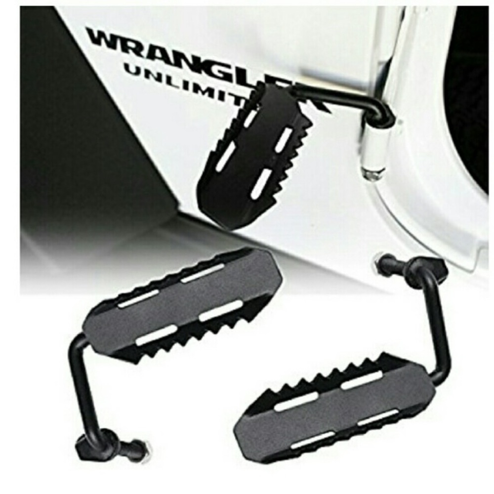 Jeep Black Off-Road Foot Pegs & Mopar Jeep Grab Handles